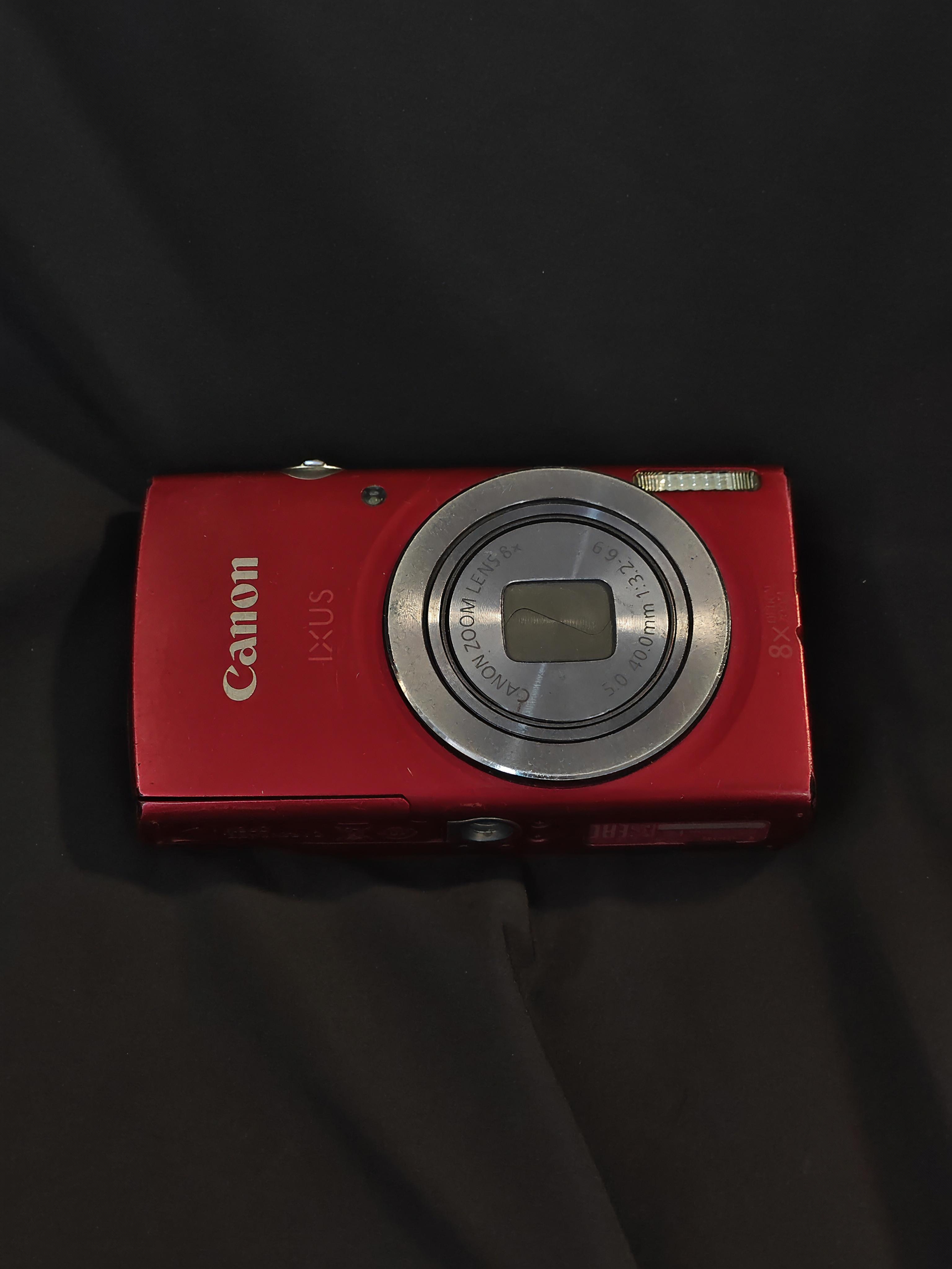 8新 Canon/佳能 ixus160 红色 成色一般 高清ccd数码相机