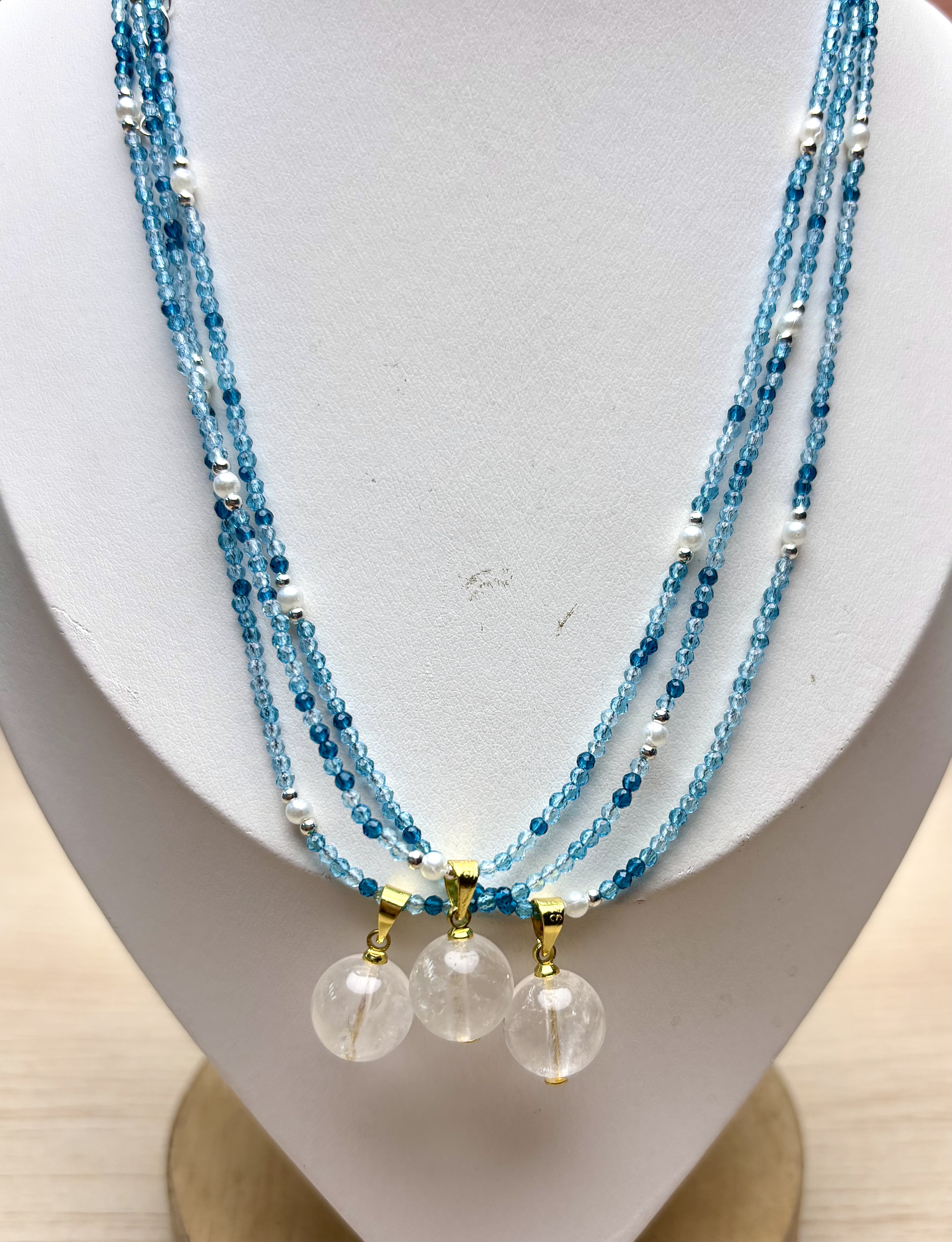 NBZB【奶爸珠宝】S1-330白水单珠吊坠锁骨链多样性发货