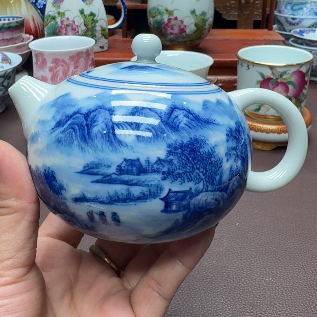 瓷片景德镇仿古手工制作精品展示