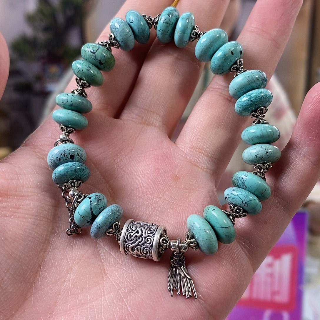 绿松石银S925镶嵌珠宝奇石