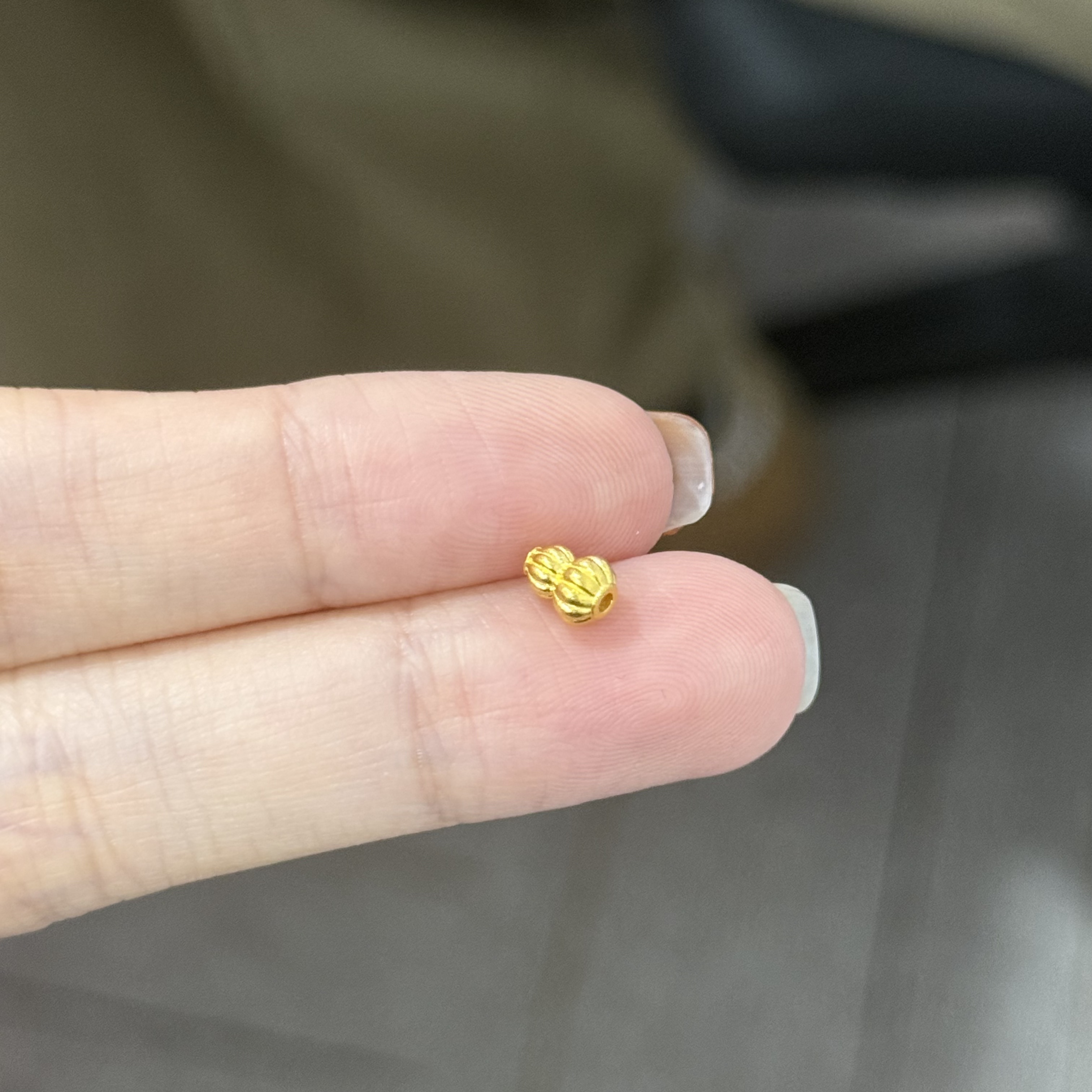 南瓜葫芦通孔 足金999