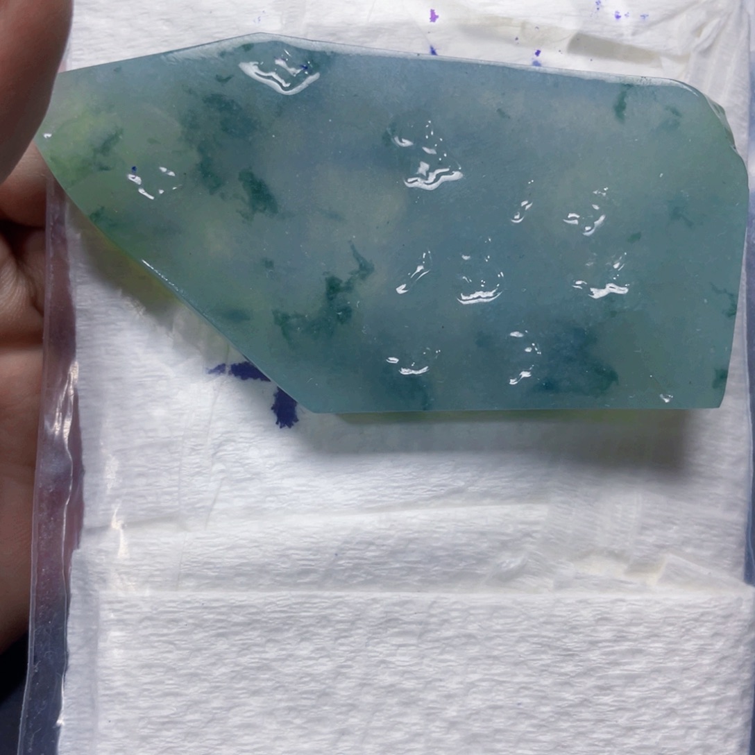 雪***痕定制翡翠未镶嵌翡翠