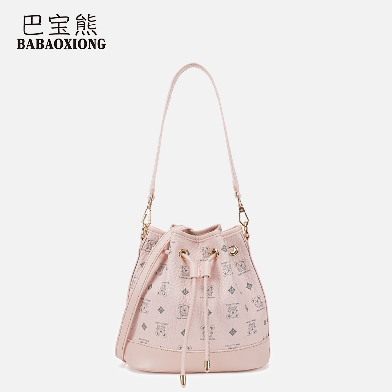 【DoDo专属】巴宝熊小巧精致双肩带水桶包单肩斜挎包BB00113