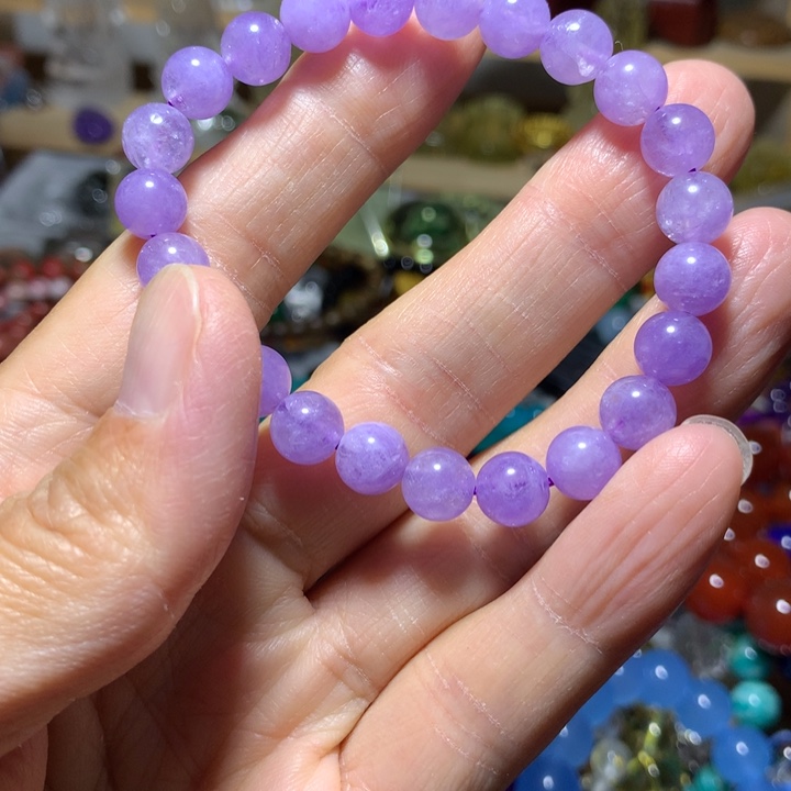 未镶嵌手链紫晶8mm手串