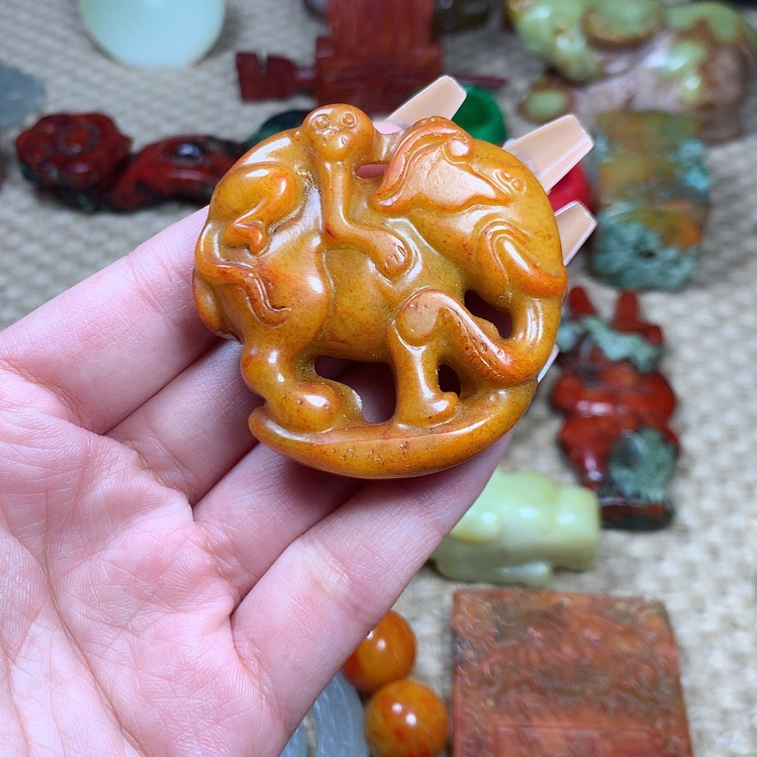 白玉菩提吊坠挂件