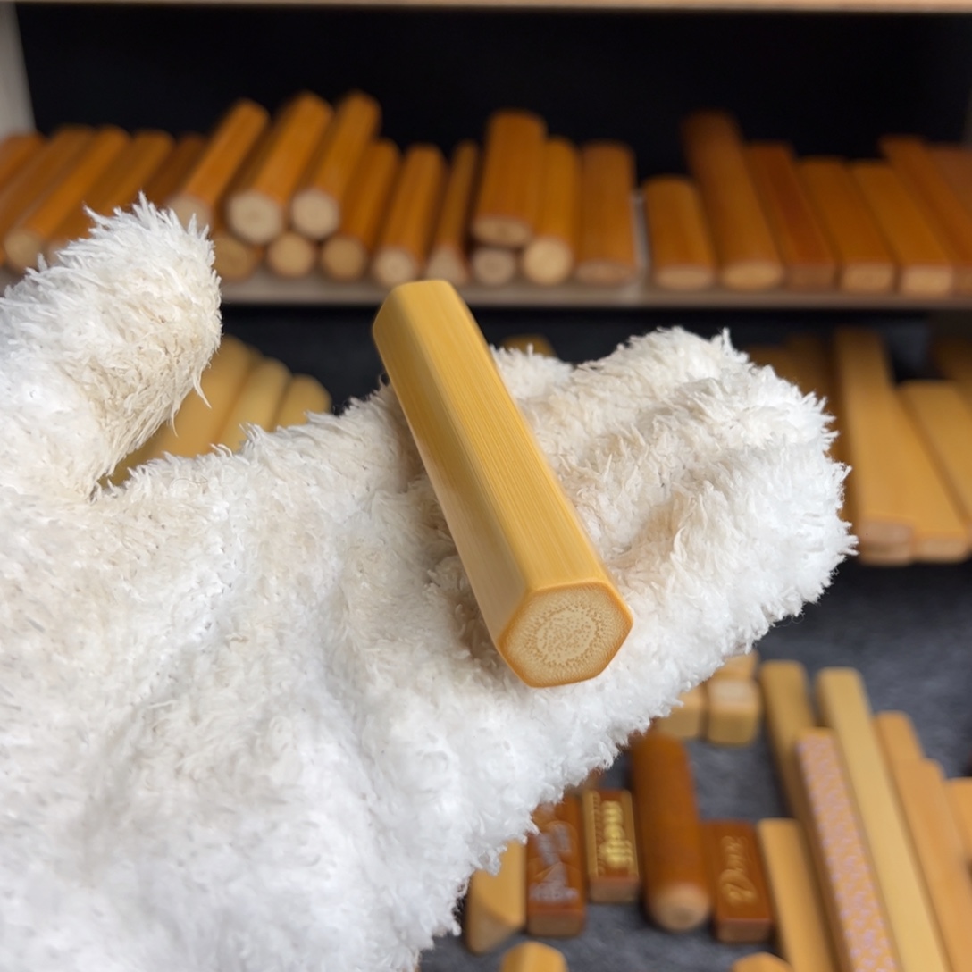 略***略黄皮六棱做蜡笔压手厚皮