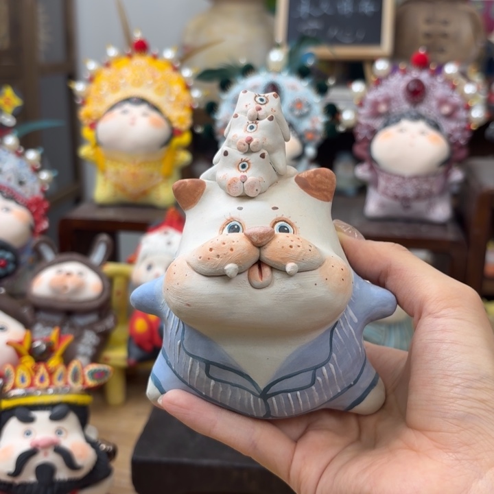 陶土手工陶艺摆件