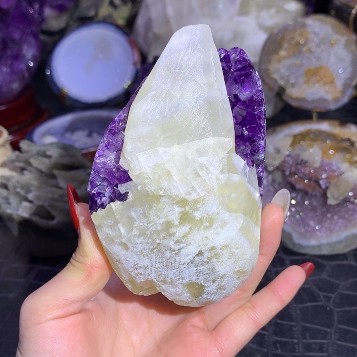 水晶福利紫晶奇石镇未镶嵌