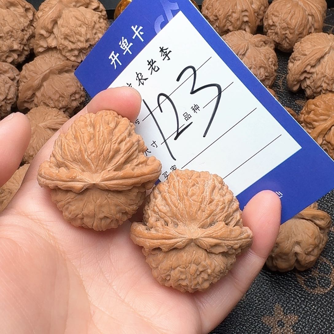 文玩核桃把件白狮子