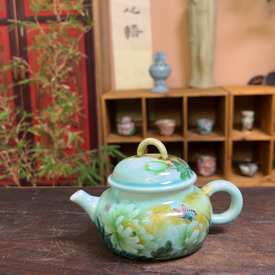 杯景德镇柴烧手工手绘陶瓷