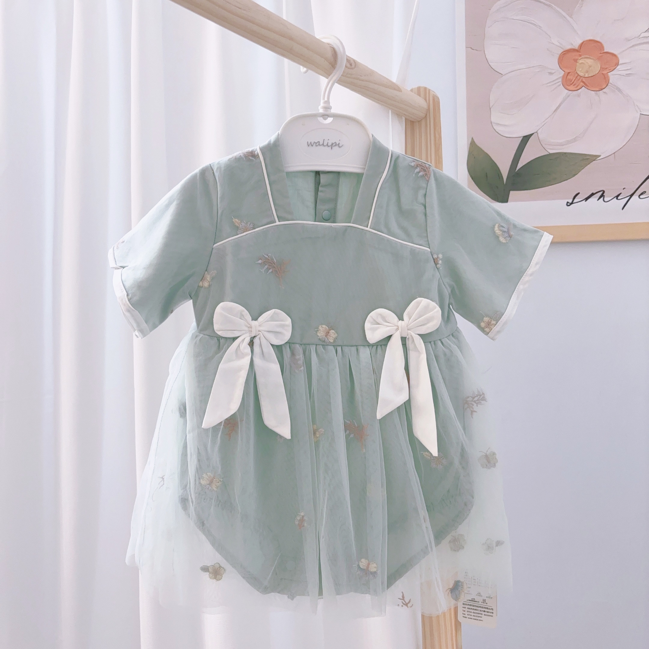 娃丽比25-夏外出短袖包屁衣