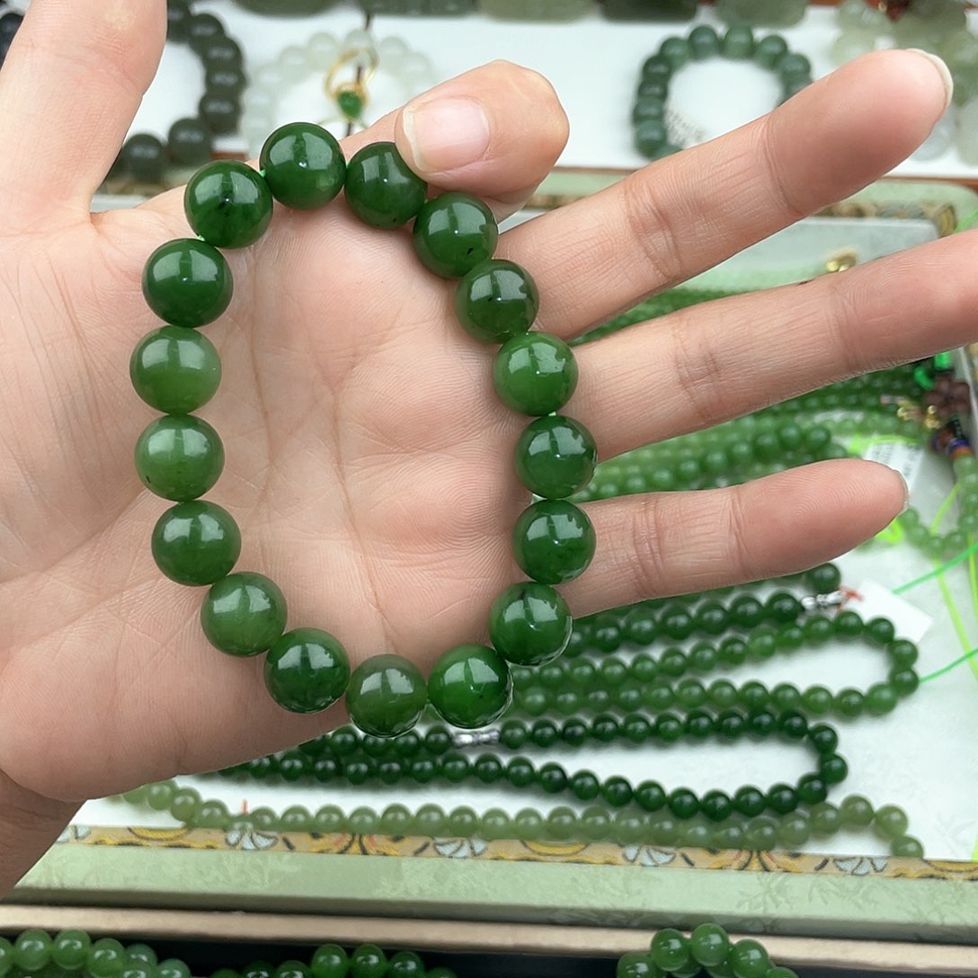 和田玉手串未镶嵌