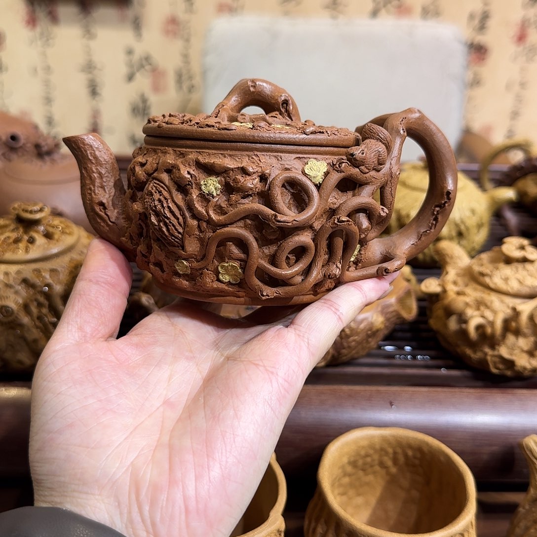 紫砂茶壶汉瓦供春