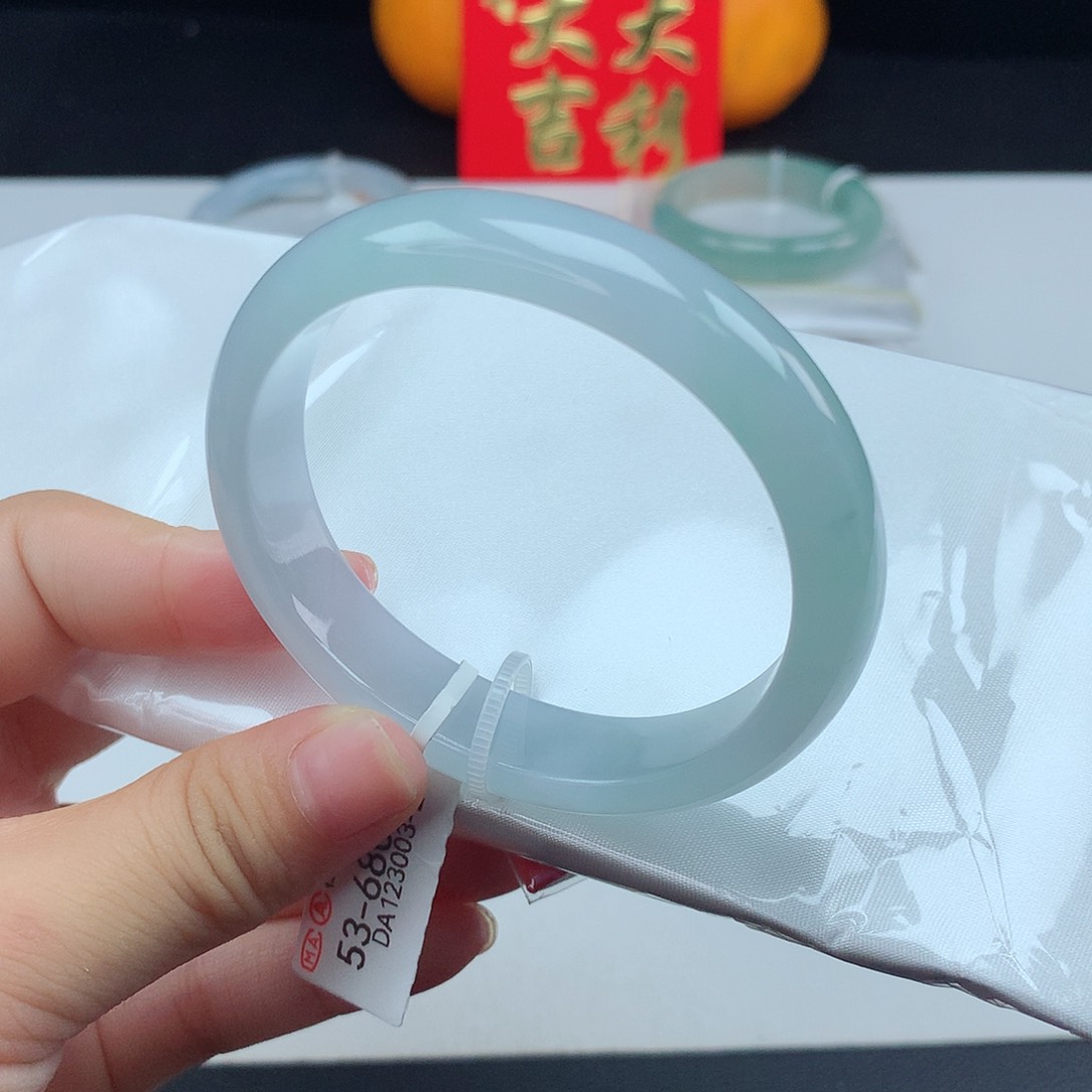 翡翠手镯未镶嵌天然翡翠4号