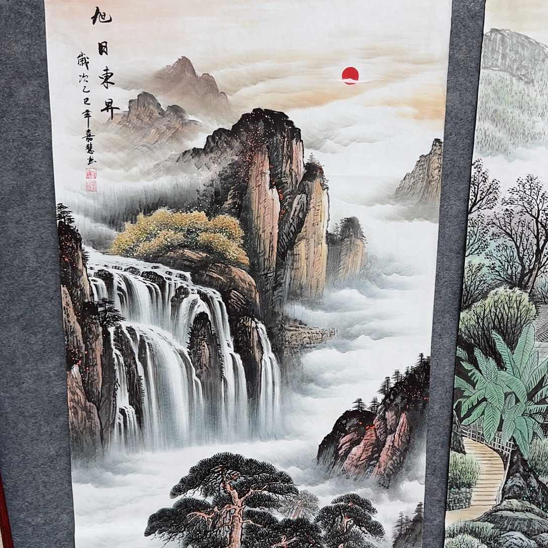 国画用****2尺寸70X138手绘作品