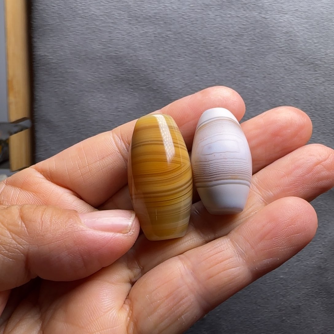 清***玛瑙/玉髓颈饰未镶嵌