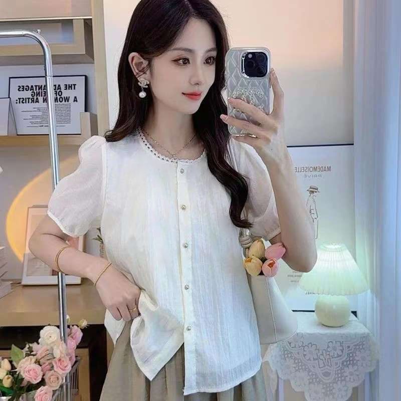 季念秋季新宽松休闲纯色百搭衬衫独特别致设计感上衣新款女装