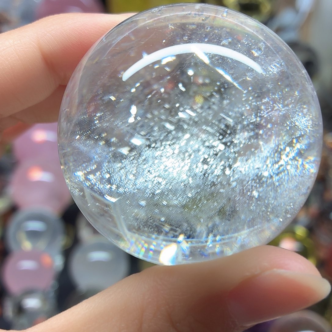 水晶珠宝半成品未镶嵌白水晶5特价