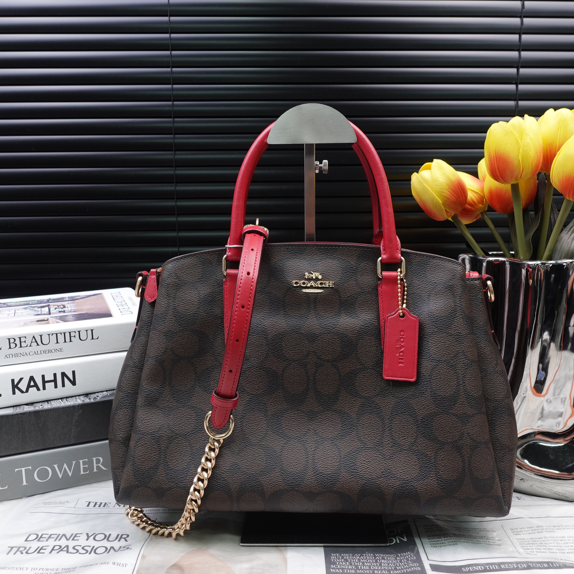 95新 COACH/蔻驰 单肩包/T10340975