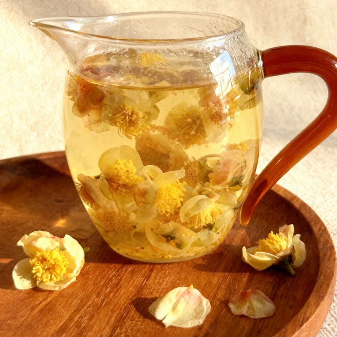 雪山村古树茶茶花