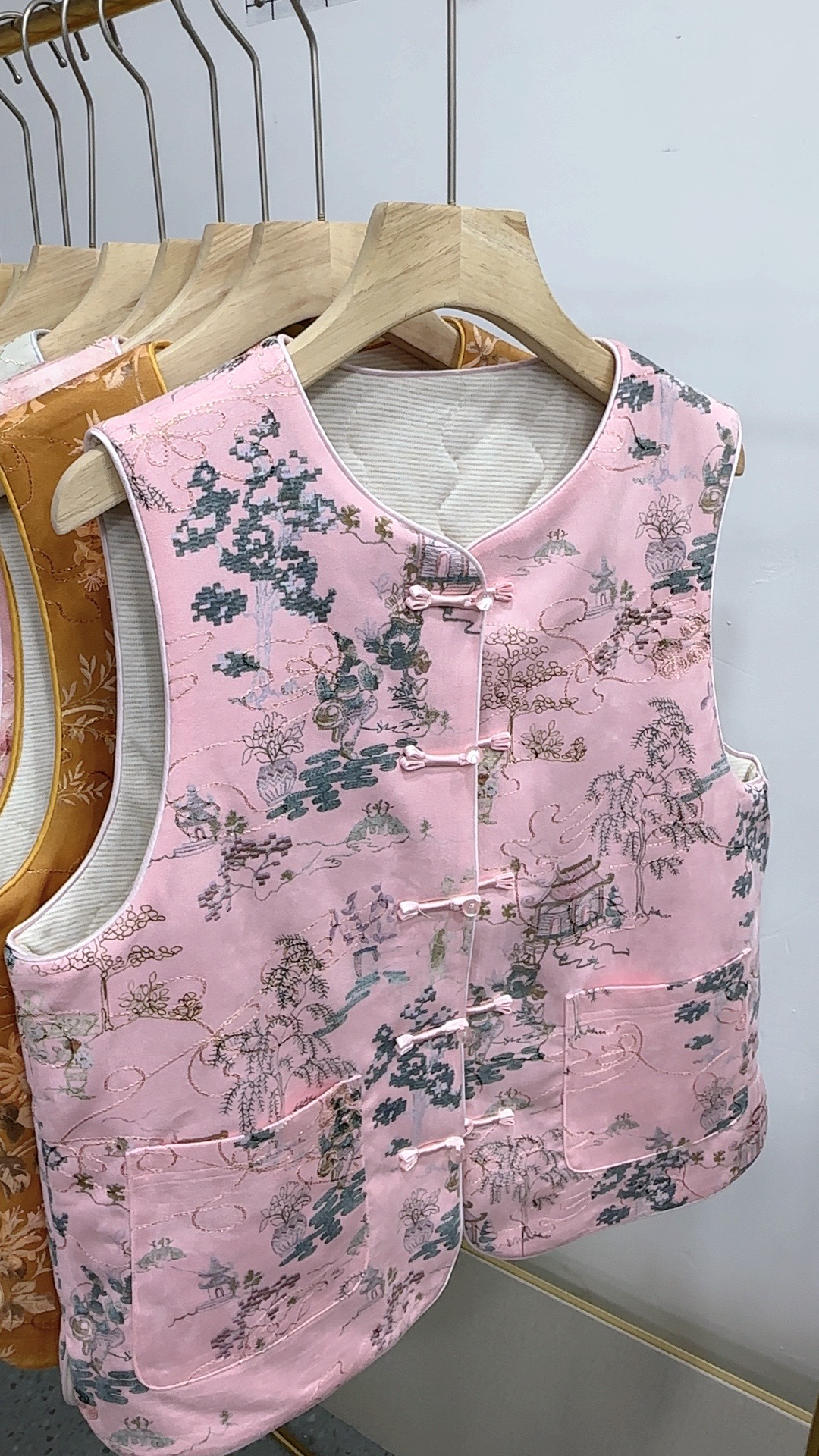 【加棉马甲】新中式鹿皮绒加厚盘扣国风马甲