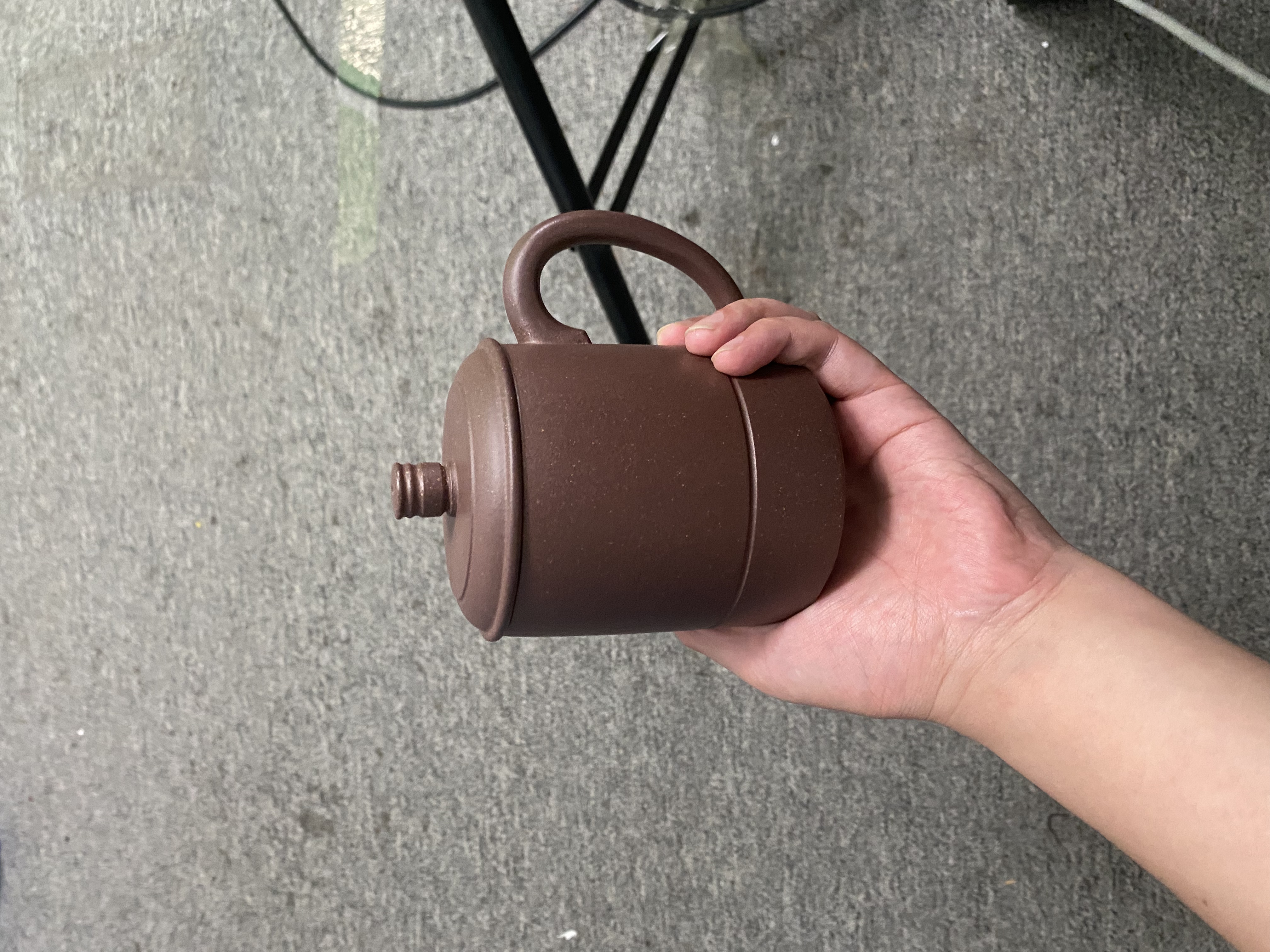 宜兴黄龙山原矿紫砂盖杯 17424