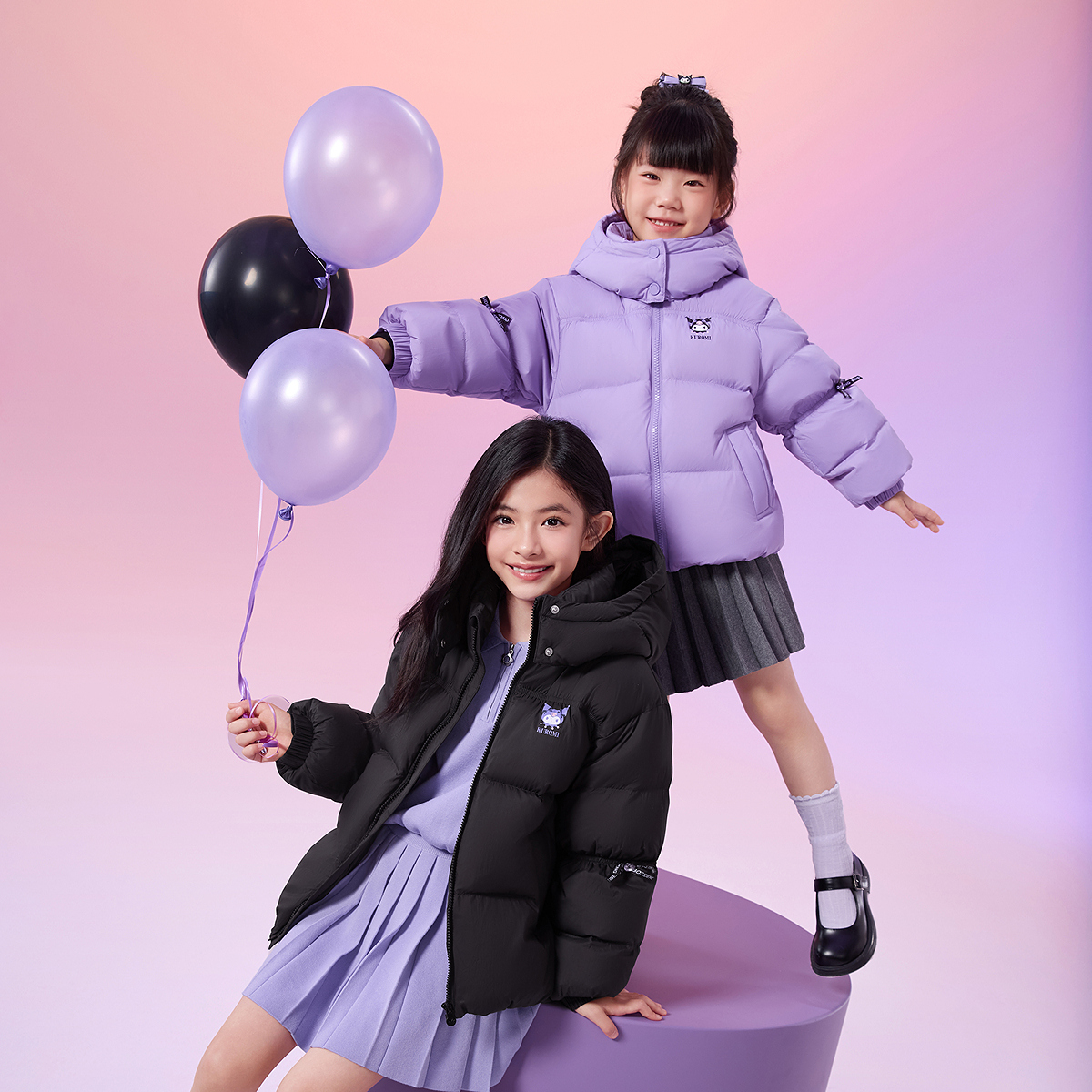 【三丽鸥联名】波司登25新款儿童羽绒服男女童时尚潮流T250246312I