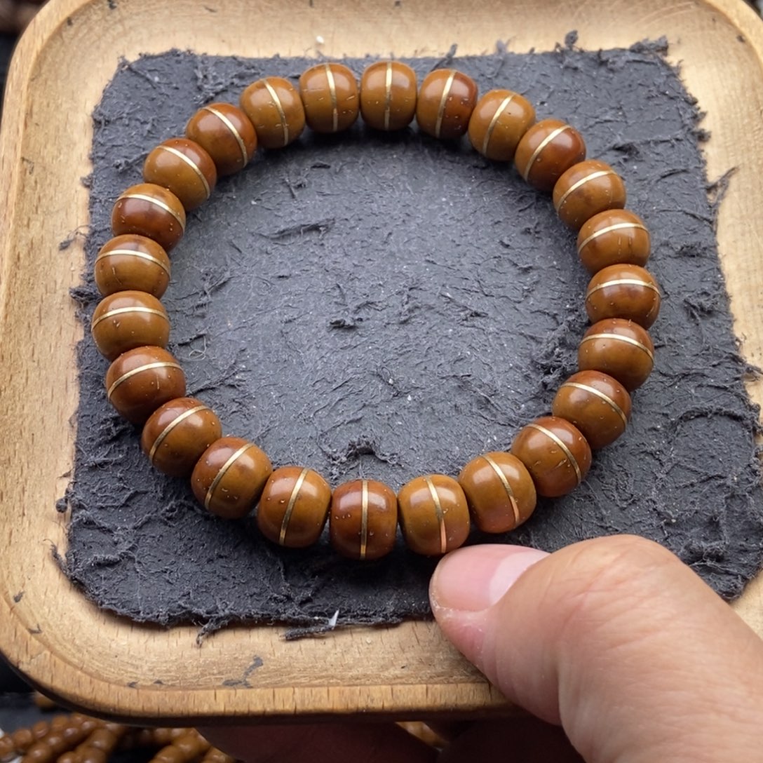 紫金鼠手串10.9mm天花板黄金甲