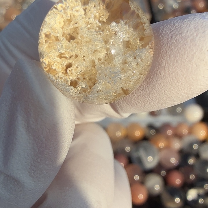 ˙***戀珠宝半成品水晶未镶嵌幽灵定制不退换16.5mm