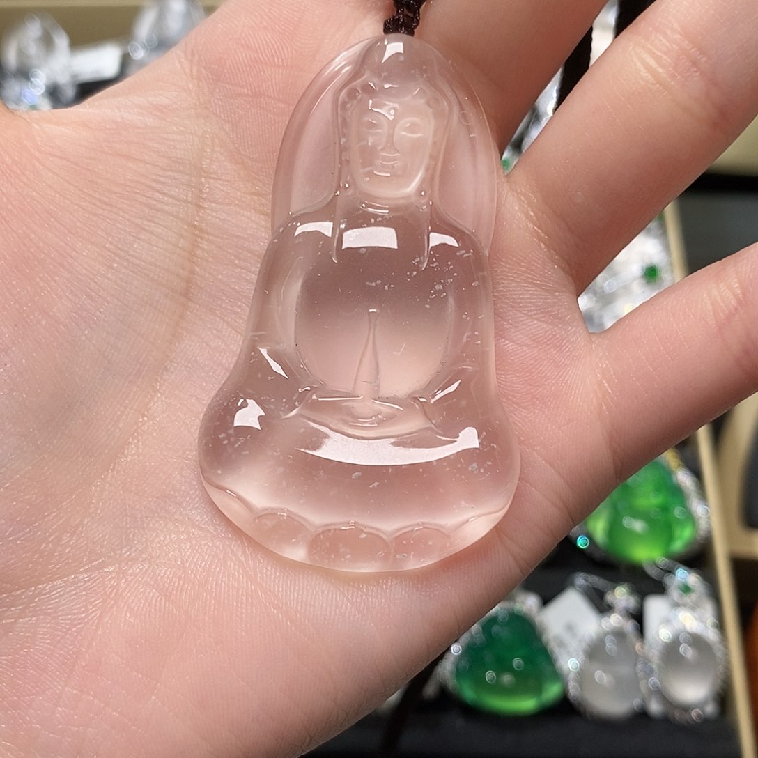 石英质玉颈饰未镶嵌棒*哥琳@@29931