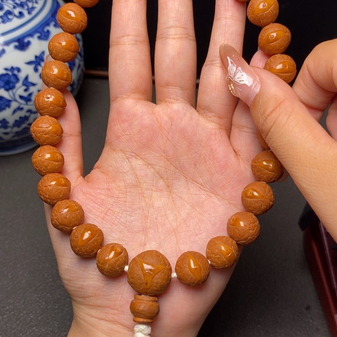 观***海凤眼菩提手串尼泊尔