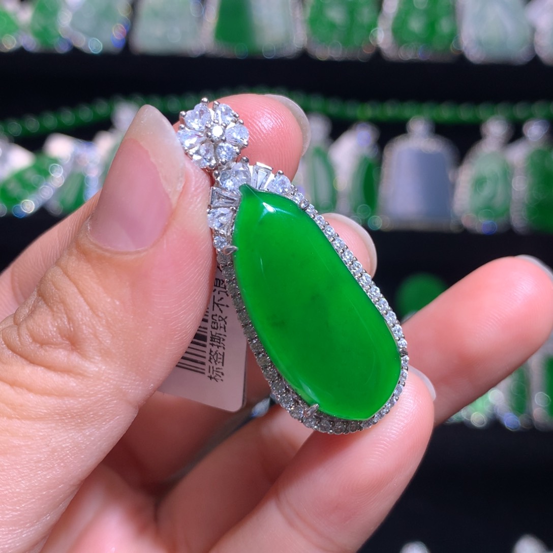 【闪购商品】翡翠戒指银S925镶嵌天然翡翠