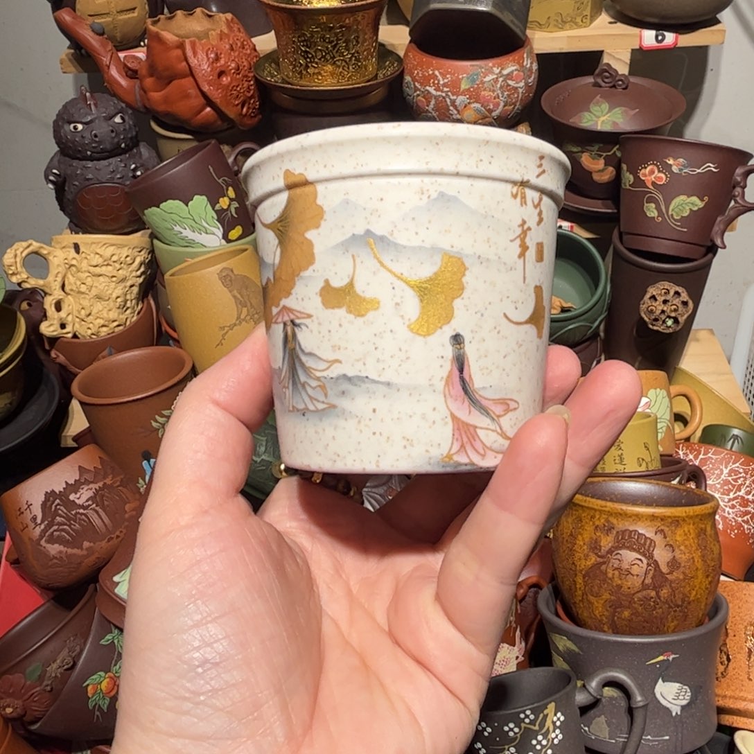 紫砂茶杯宜兴紫砂主人杯