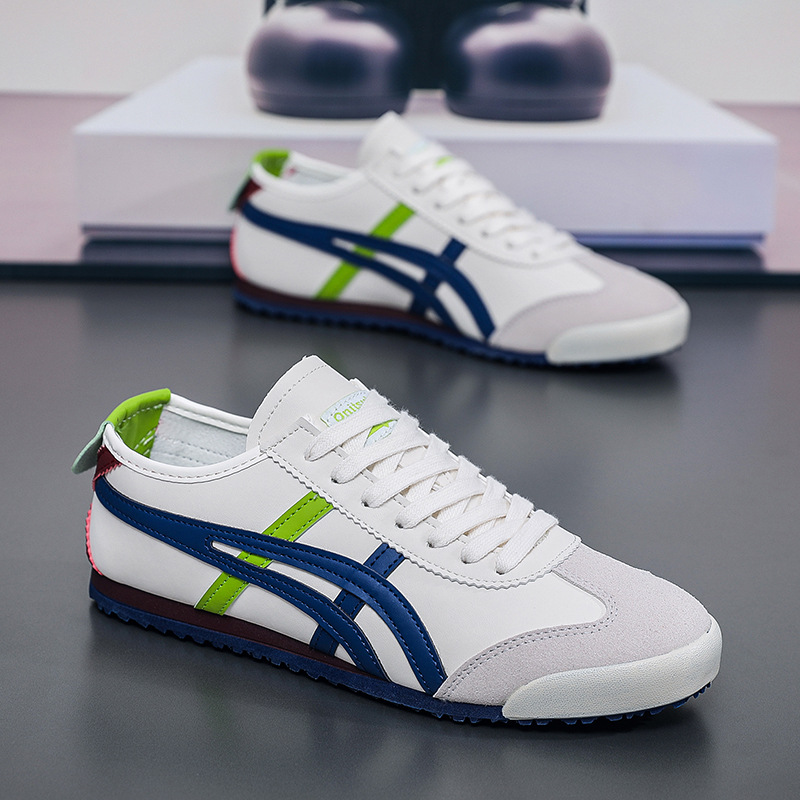 新款夏季品牌断码阿甘软底牛皮帆布潮流德训时尚百搭男女情侣鞋