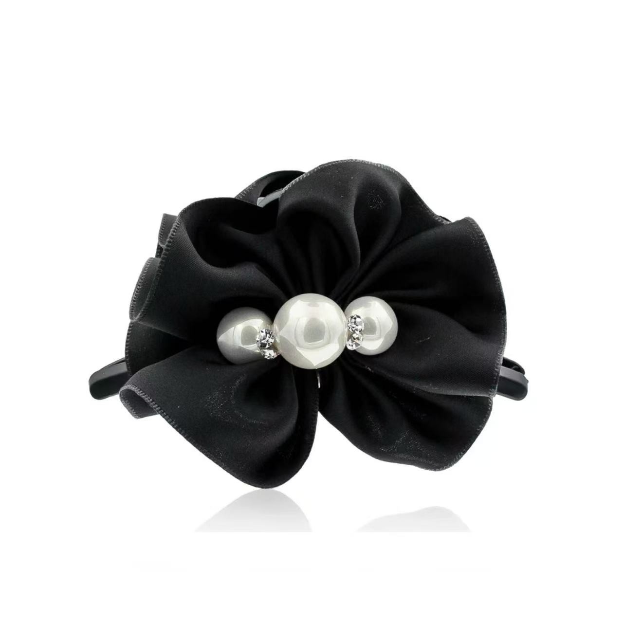 东方之珠花都抓夹女新款发夹后脑勺鲨鱼夹花苞头夹子头饰3172