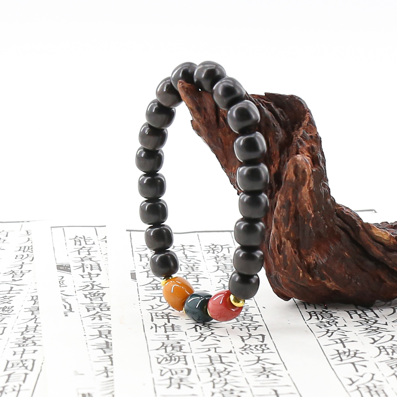 珍藏品小叶紫檀桶珠  精品手串(无礼盒)SF1621