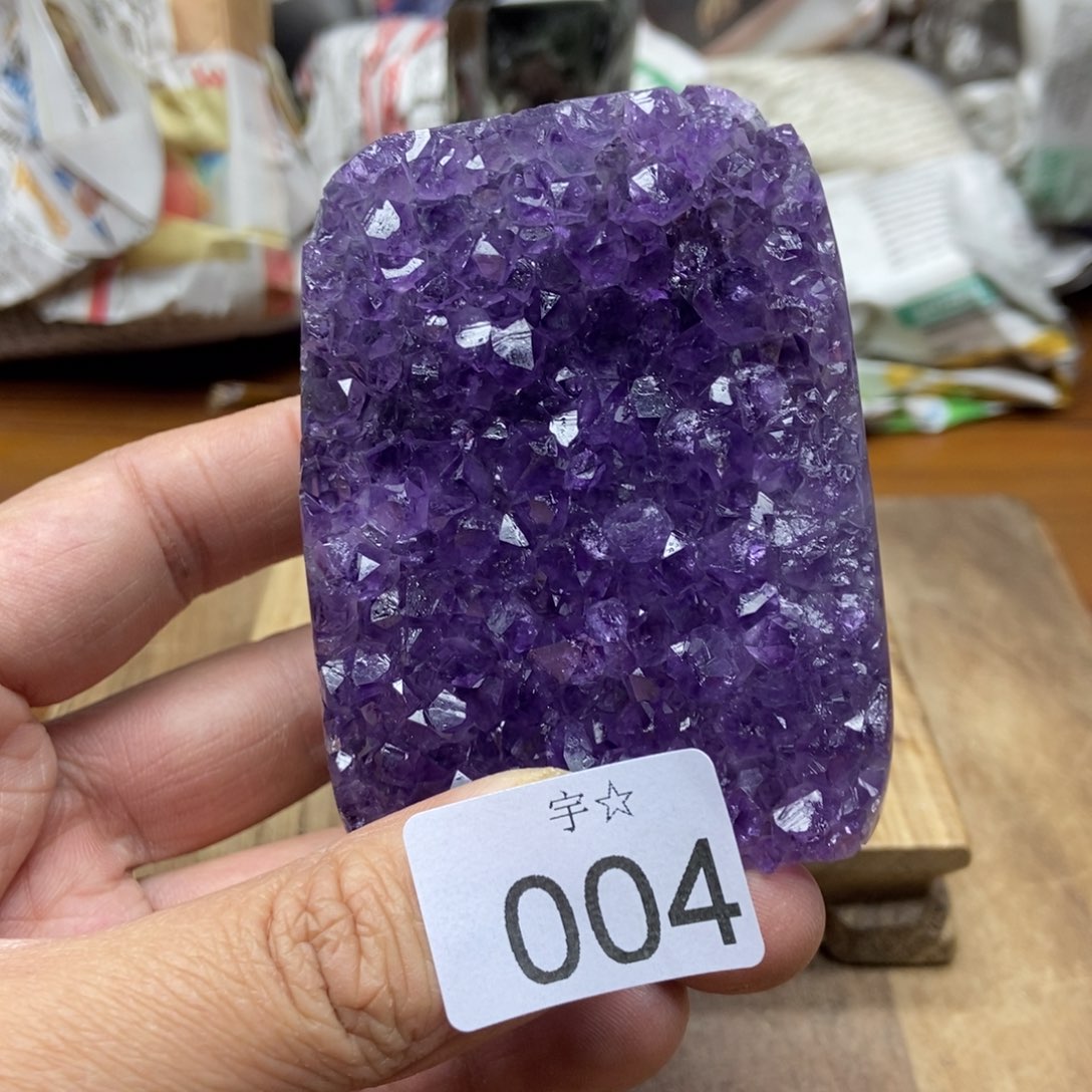 紫晶天然水晶摆件未镶嵌