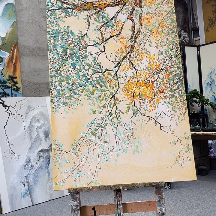 最***z丙烯画纯手绘布面油画