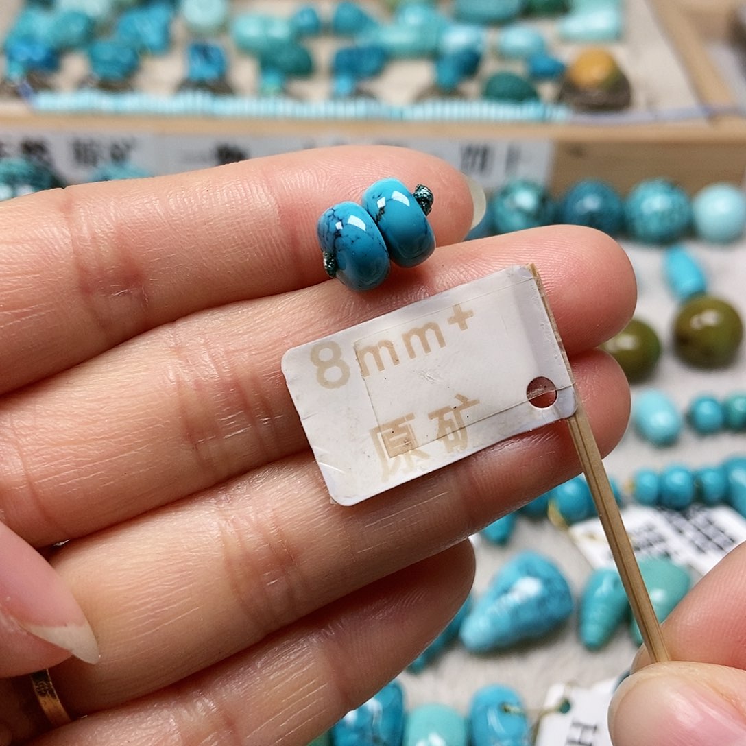 未镶嵌绿松石珠宝半成品