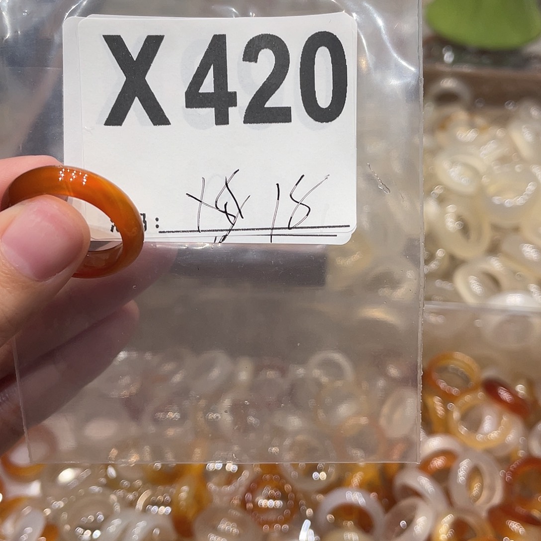 玛瑙/玉髓未镶嵌戒指420