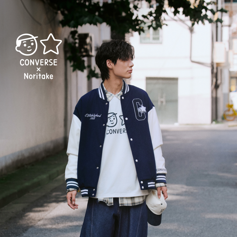 CONVERSE匡威官方Converse x Noritake 联名棒球服棉服外套UCJ102