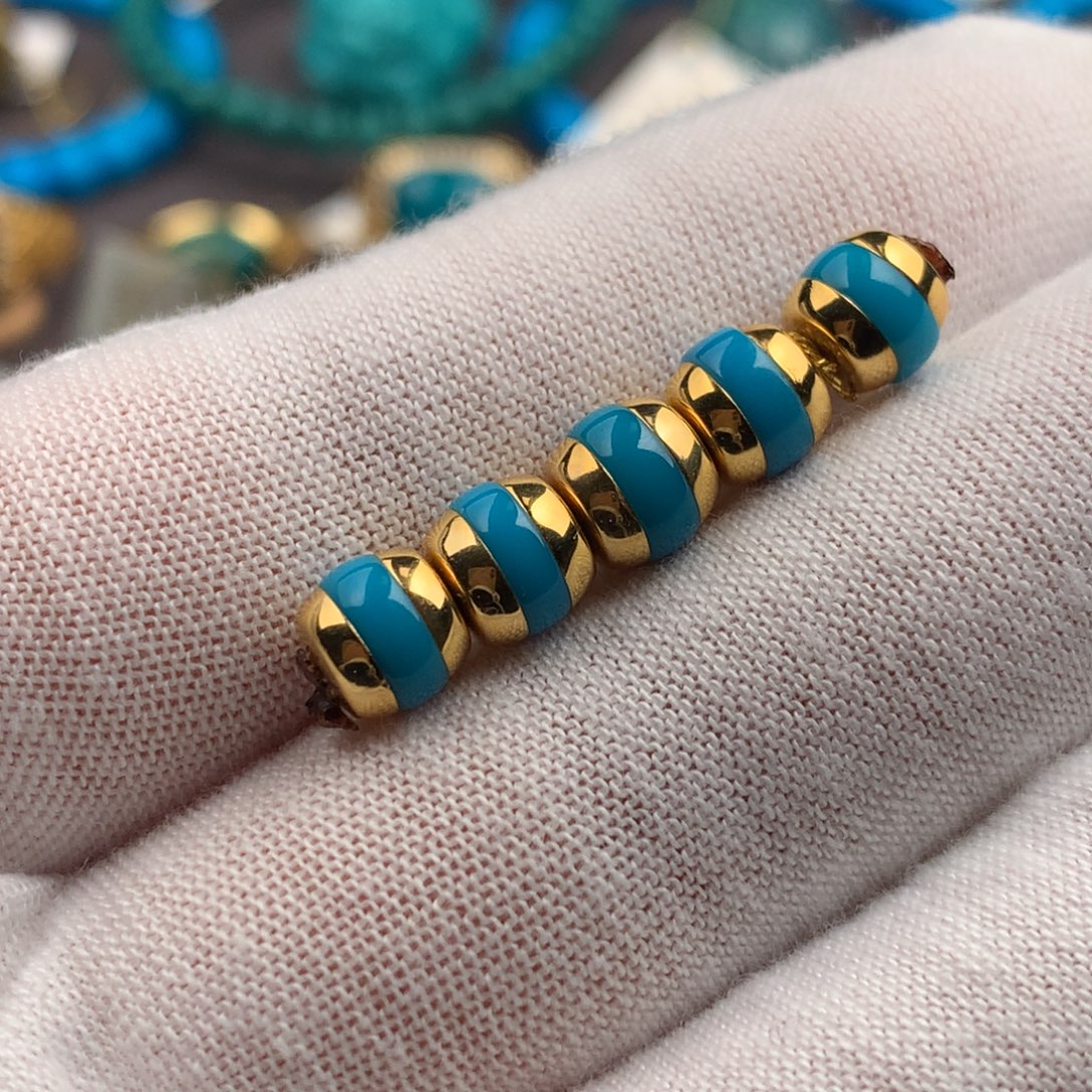 绿松石18K金镶嵌绿松石