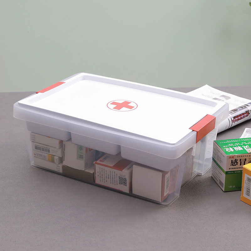 利快西班牙进口医药箱 大容量带隔断分层医药收纳箱