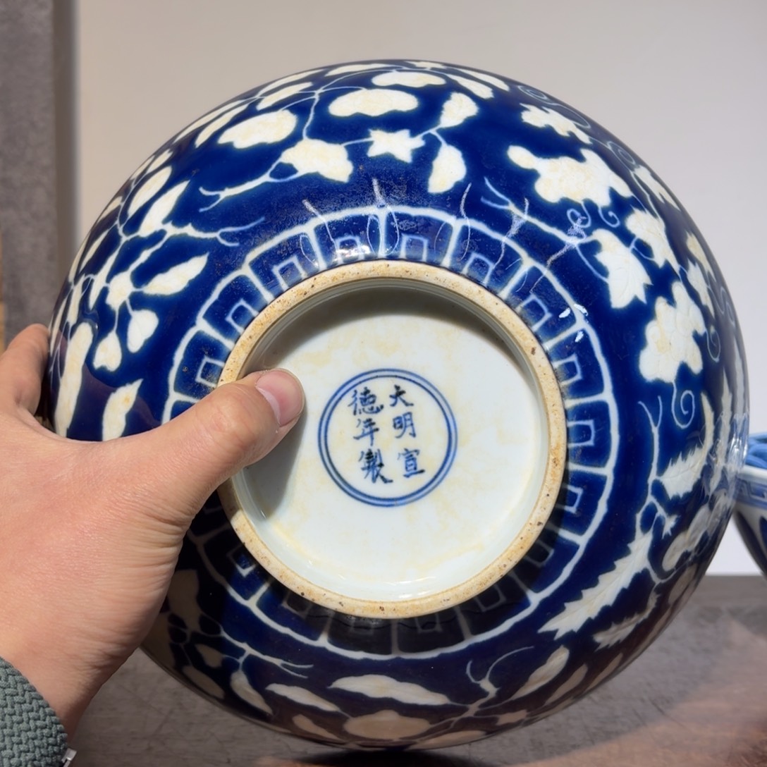 大***哥摆件陶瓷器工艺品摆件青花