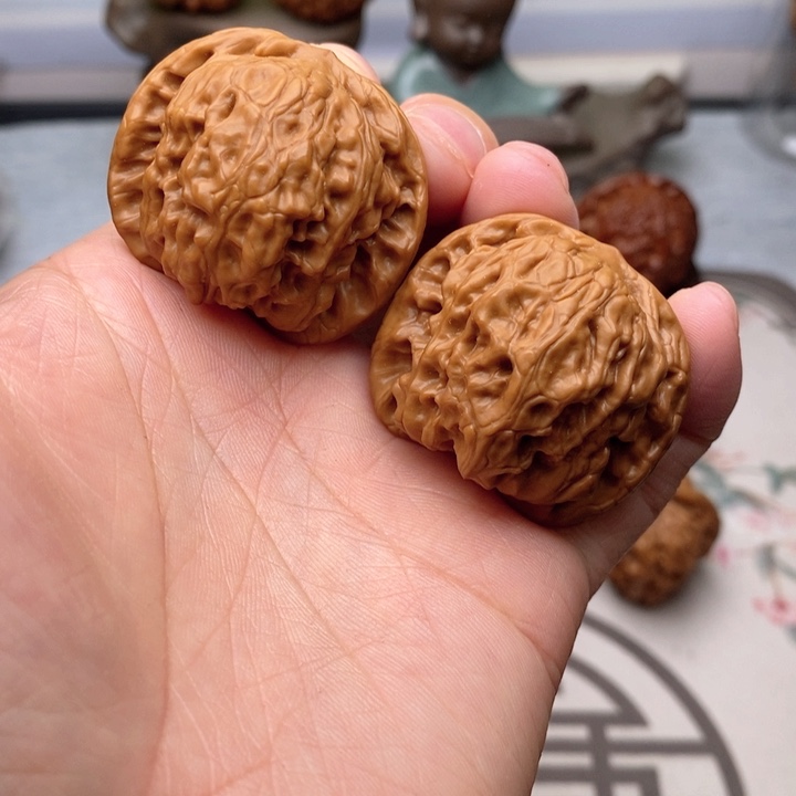 【闪购商品】文玩核桃把件野狼39