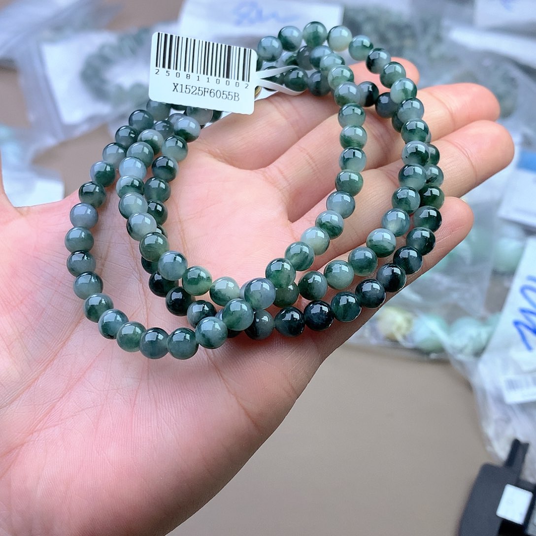 未镶嵌手串定制翡翠