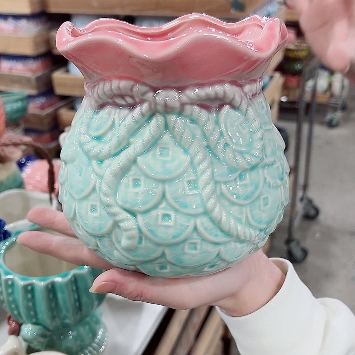 有孔，凑单福利满10元发货陶瓷多肉花盆！