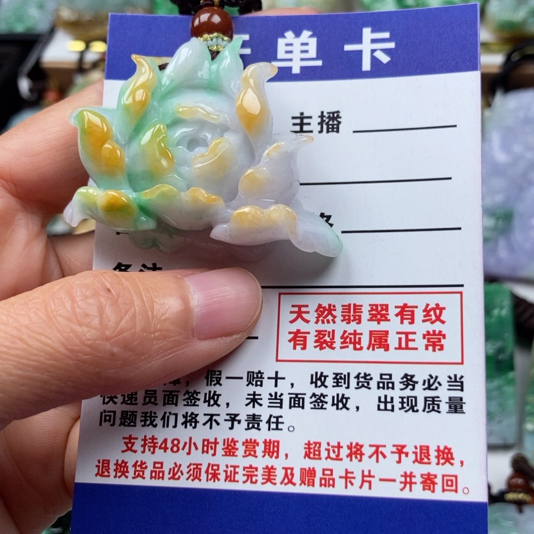 翡翠颈饰未镶嵌吊坠