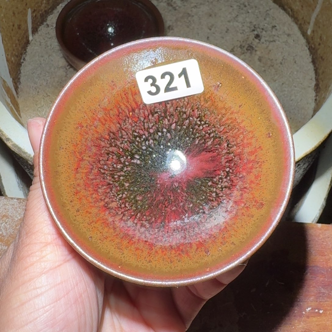 小雨茶盏，手工柴烧，