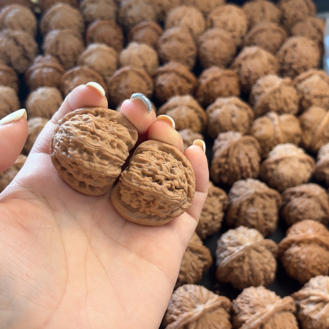 文玩核桃把件白狮子